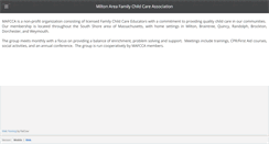 Desktop Screenshot of miltonareafamilychildcare.com